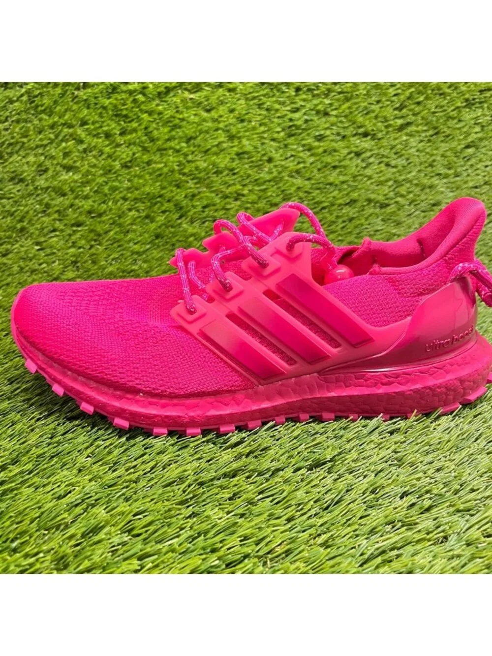 Adidas UltraBoost OG x Ivy Heart Mens Size 6.5 Solar Pink Running Shoes Sneakers